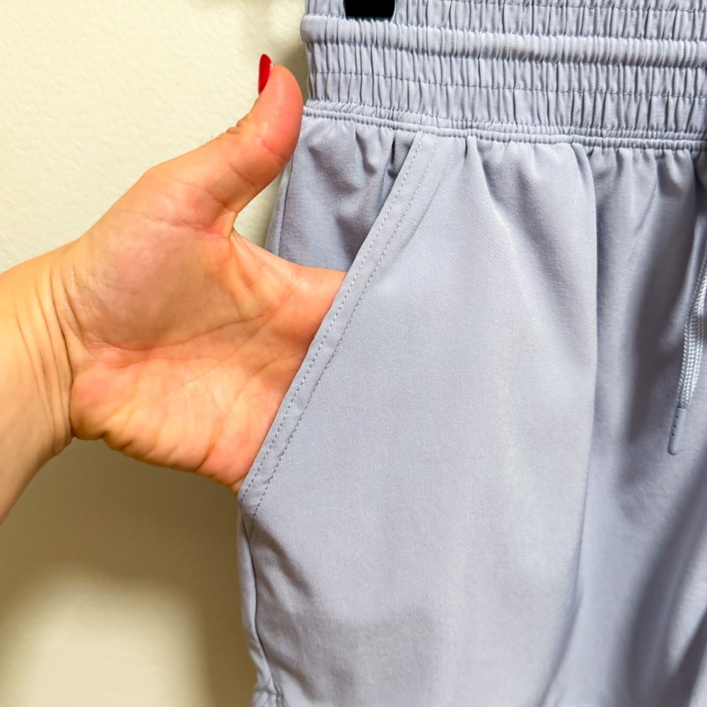 Abercrombie YPB running shorts dolphin hem scrunch waist adjustable pockets S - Picture 5 of 8